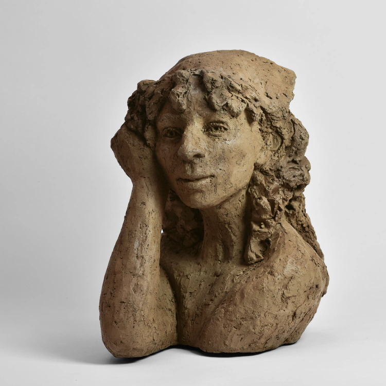 Jonge Mexicaanse met doek in het haar