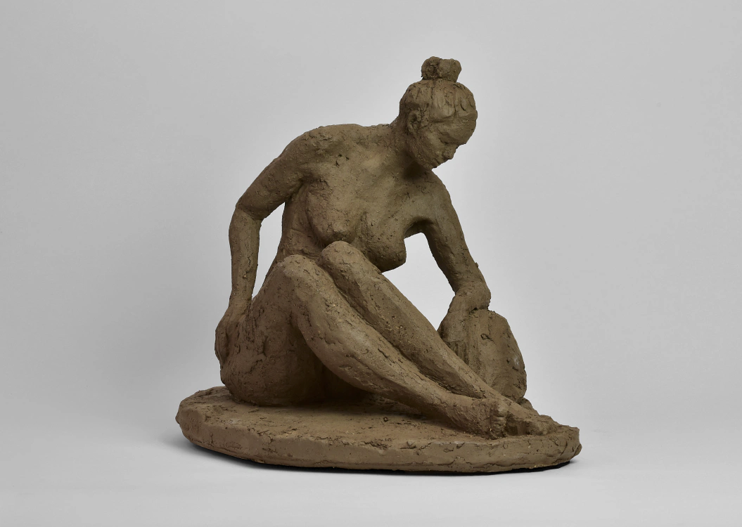 Jonge vrouw verstild